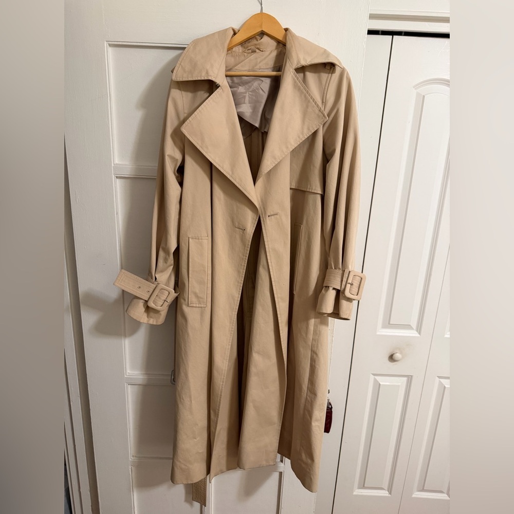 COS Classic Long Beige Trench Coat